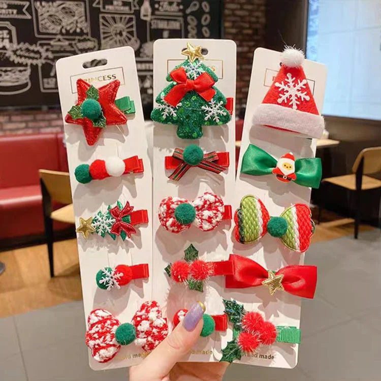 Christmas Hair Clip set
