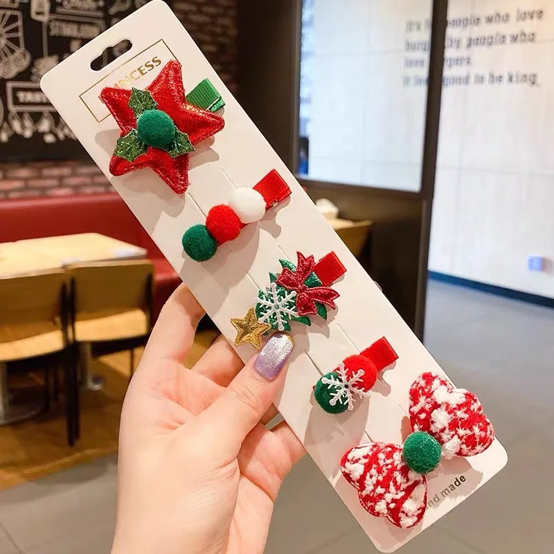 Christmas Hair Clip set