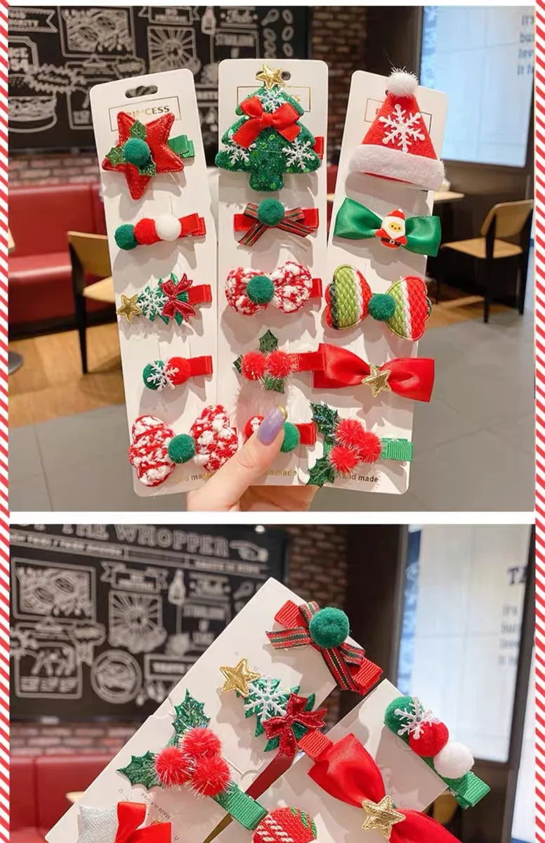 Christmas Hair Clip set