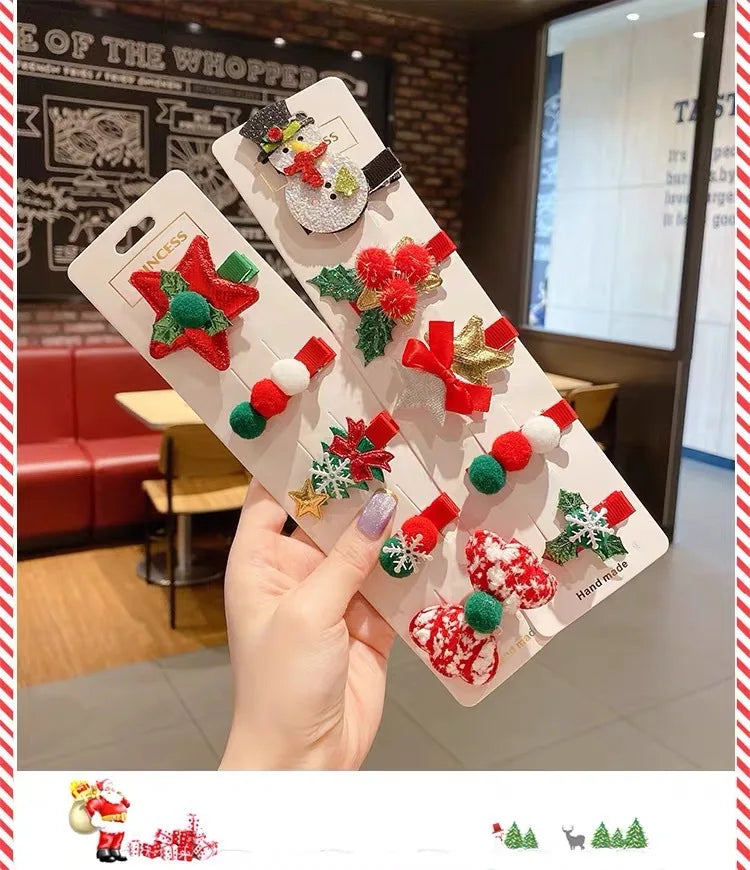 Christmas Hair Clip set