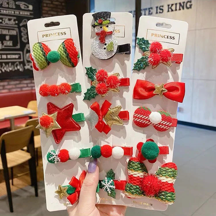 Christmas Hair Clip set