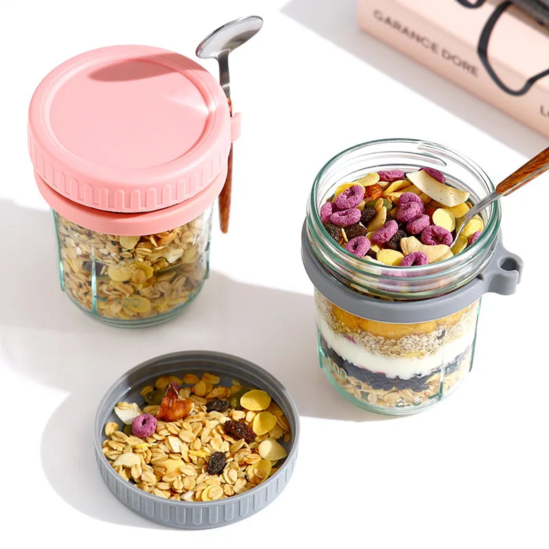Overnight Oats Glass Pots
