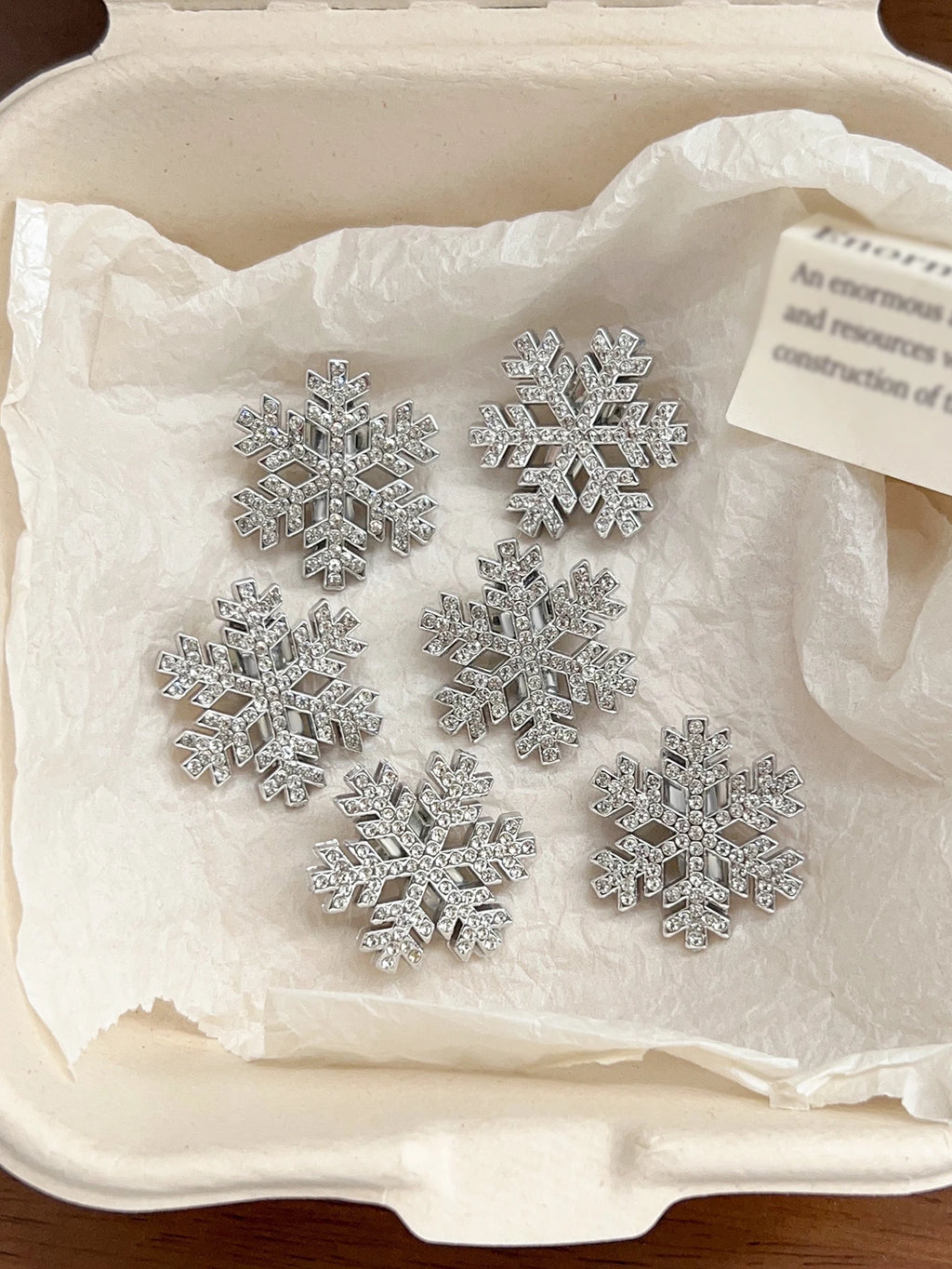 Silver Snowflakes (6 pc)