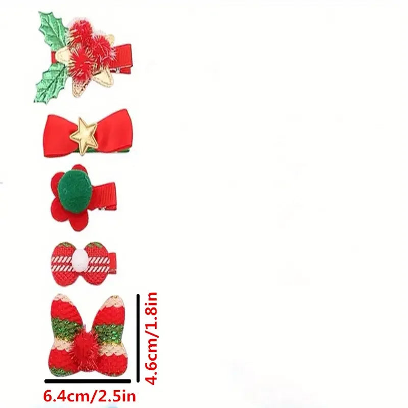 Christmas Hair Clip set