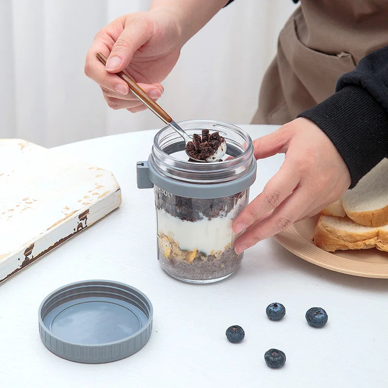 Overnight Oats Glass Pots