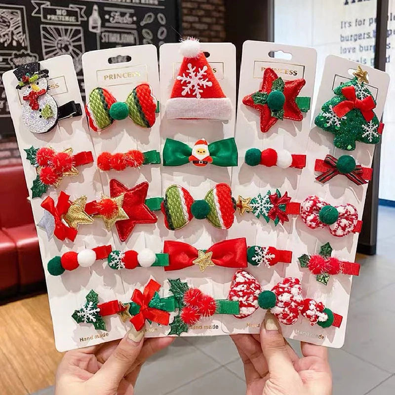 Christmas Hair Clip set