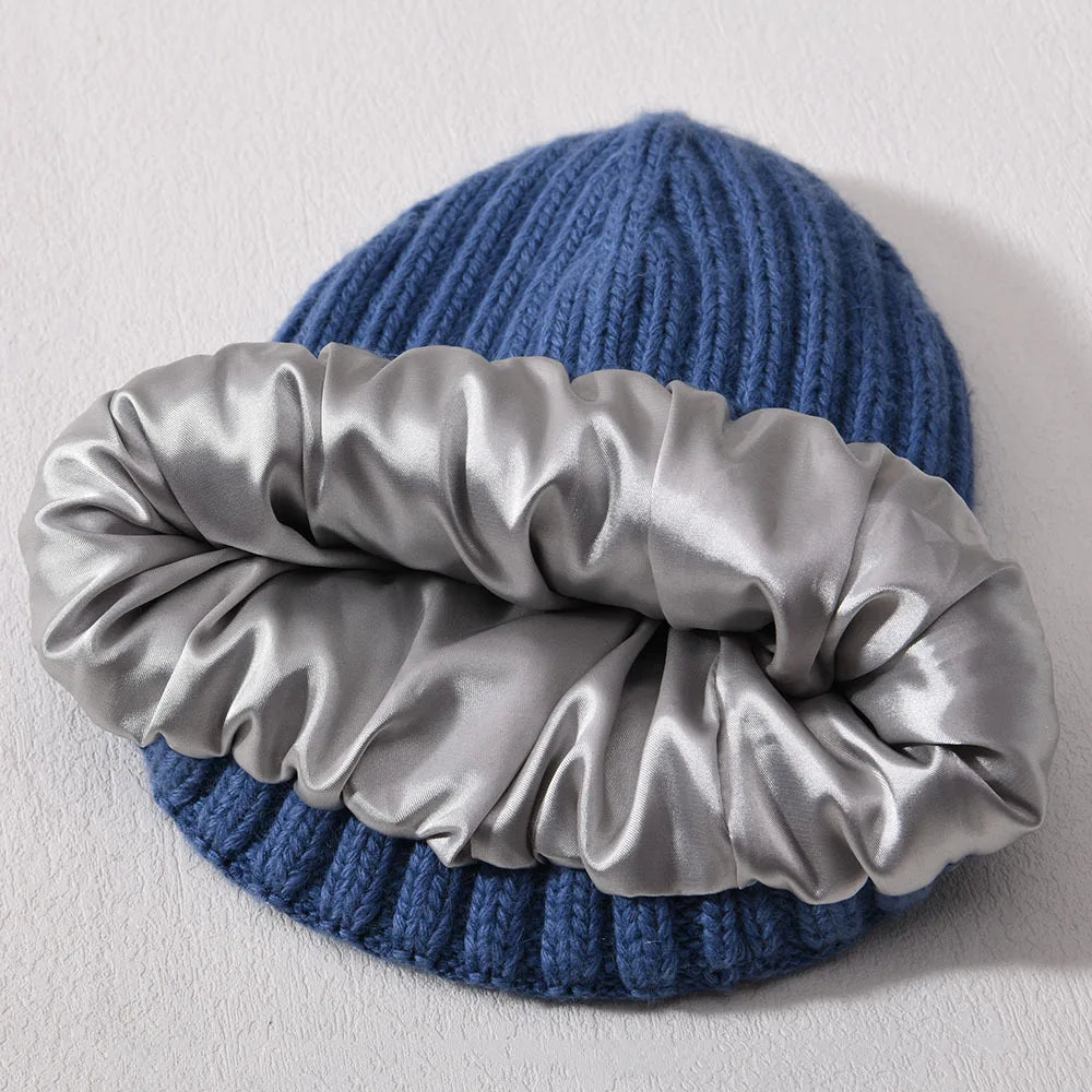 Silk satin lined Beanie