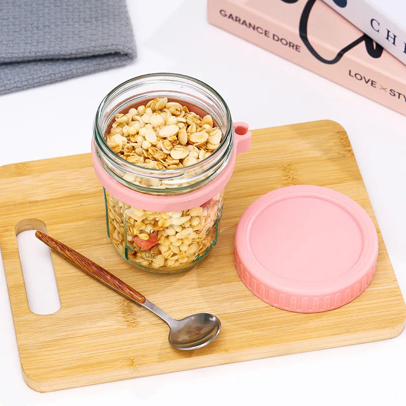 Overnight Oats Glass Pots