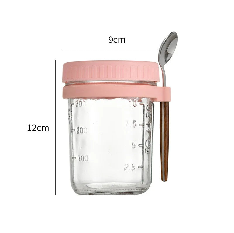 Overnight Oats Glass Pots
