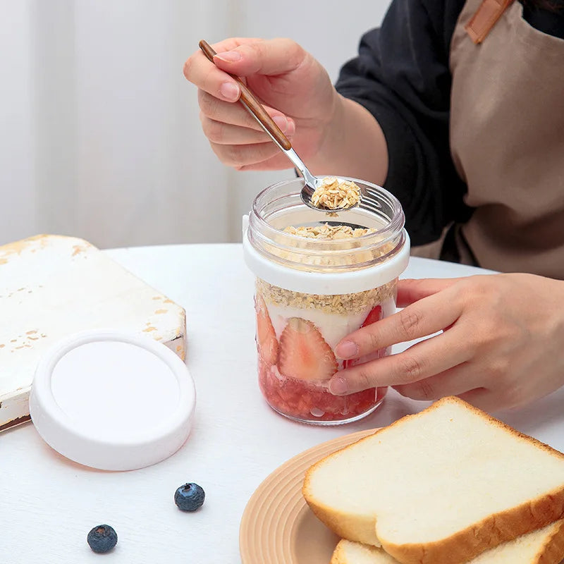 Overnight Oats Glass Pots